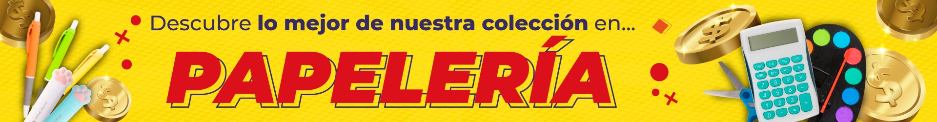 papelería banner